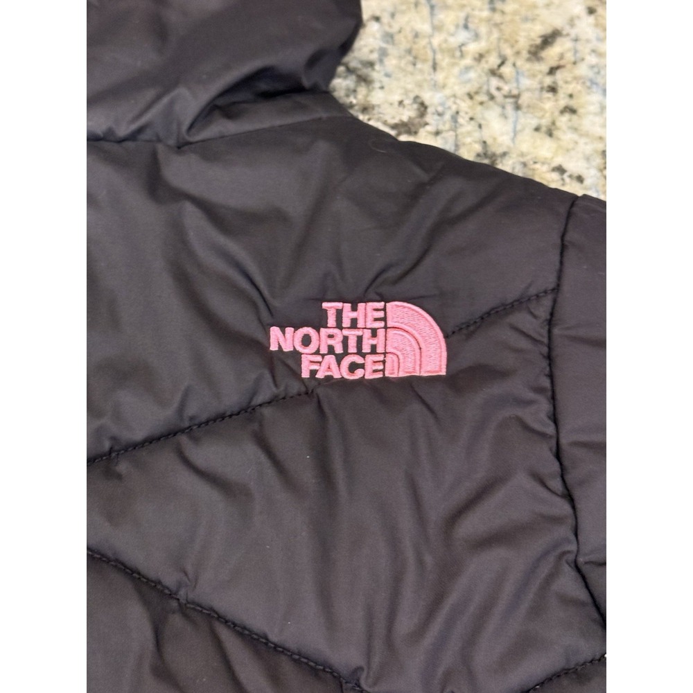 The North Face Black Pink Down Reversible Puffer Jacket Kids Girls XS 6 - Picture 5 of 7